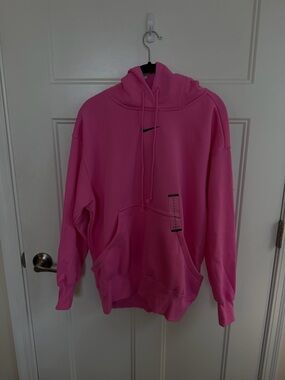 Nike Women’s Pink Phoenix Hoodie with Black Swoosh NWT